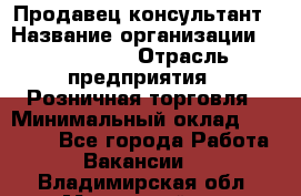 Продавец-консультант › Название организации ­ LS Group › Отрасль предприятия ­ Розничная торговля › Минимальный оклад ­ 20 000 - Все города Работа » Вакансии   . Владимирская обл.,Муромский р-н